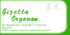 gizella orgovan business card